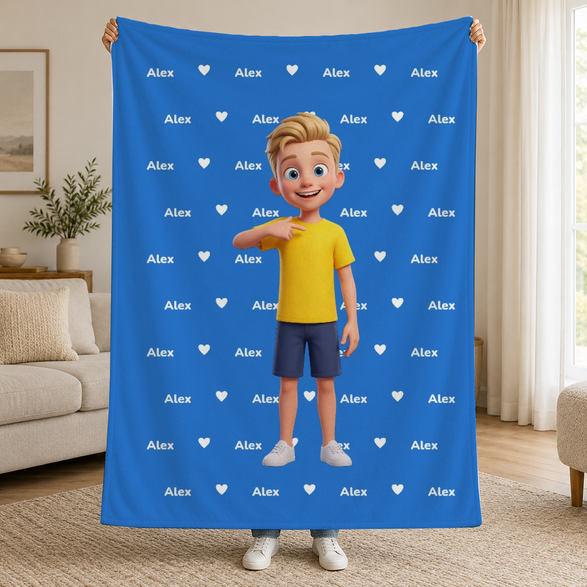 Blanket featuring your 3D character and name – Personalised #61843 [PC-MOCKUP:cmvk6ca2h00ujs64p6i6zhjbd:59931d716c31901371c82bcb:59931d716c31901371c82bcb293488fdc14e7cb3a9366a997efdb42bdb633d21]