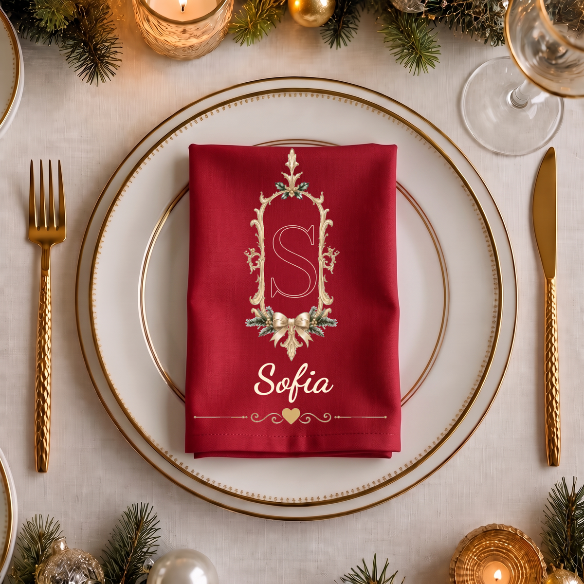 Christmas napkin with initial and name — retro style with a bow #68294 [PC-MOCKUP:cmvk6cdpx00vns64pr02qeje3:c43ae3713d636879d544bebb:c43ae3713d636879d544bebb543c4ee7b9bd65d7772ae360e0258725508a25f3]