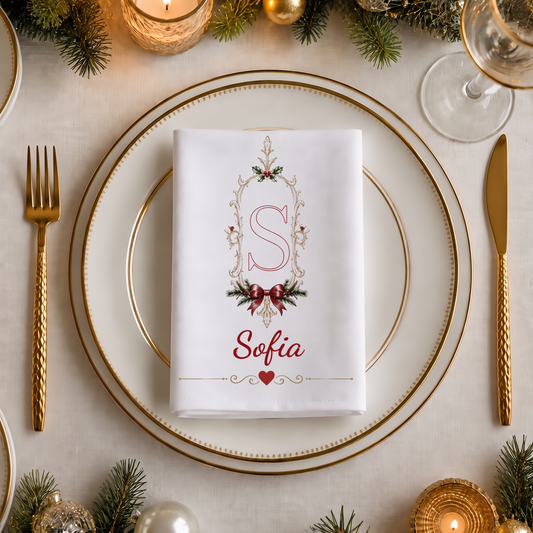 Christmas napkin with initial and name — retro style with a bow #68294 [PC-MOCKUP:cmvk6cdpx00vns64pr02qeje3:91c406c1f3a5112a80d9be80:91c406c1f3a5112a80d9be800e258bed14c0e7c5f0aa28c65fe0b57bab9ac41b]