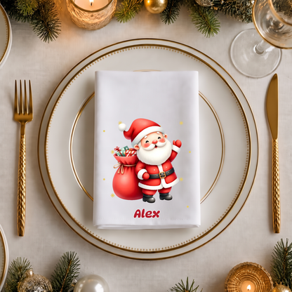 Christmas napkin featuring Father Christmas and a name #58319 [PC-MOCKUP:cmvmf0x0300i1n3078xdnmzpt:9e93a832818f15ad962a909f:9e93a832818f15ad962a909fc7fa8f54e72d35e74a3f50e320c436cba81ecf46]