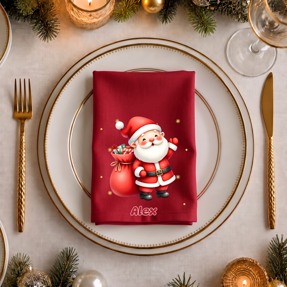 Christmas napkin featuring Father Christmas and a name #58319 [PC-MOCKUP:cmvmf0x0300i1n3078xdnmzpt:8e39983f38b4ccd8926cc489:8e39983f38b4ccd8926cc489a6506748615ceb1d3f56274fc87641a7ecc04074]