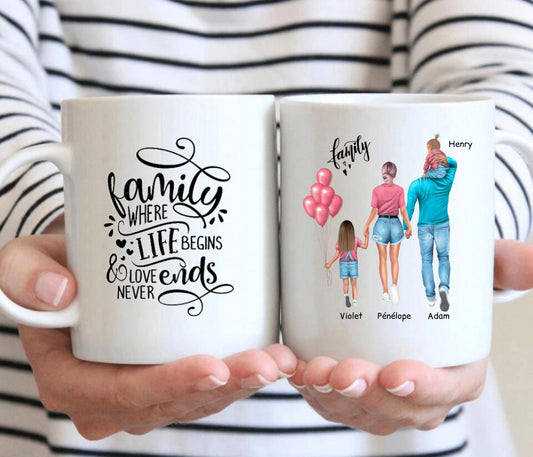 Family mug - 2 adults + max. 2 children #52
