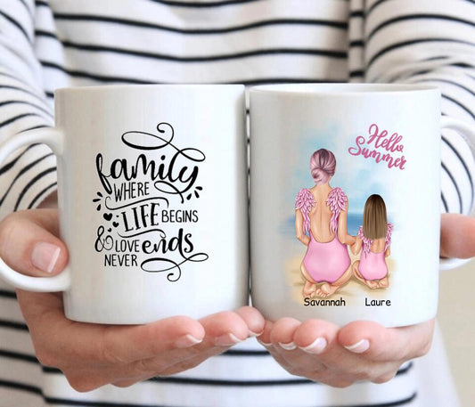 Mug mom with a daughter #51